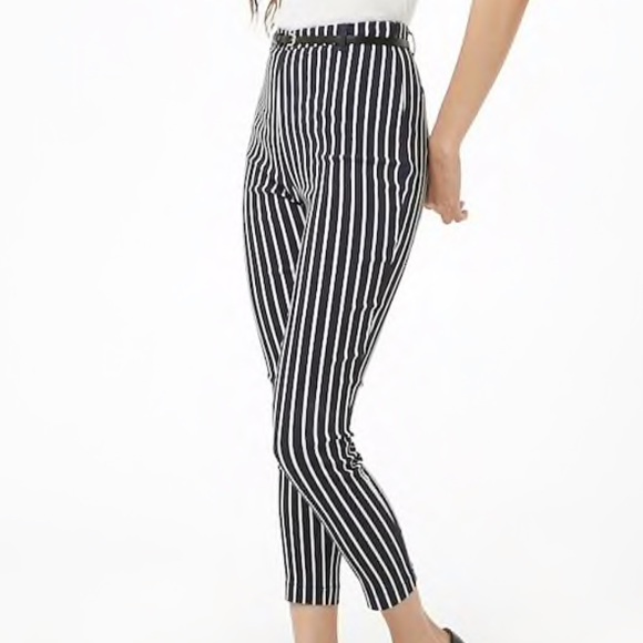 Forever 21 Pants - Navy and white stripes skinny pants